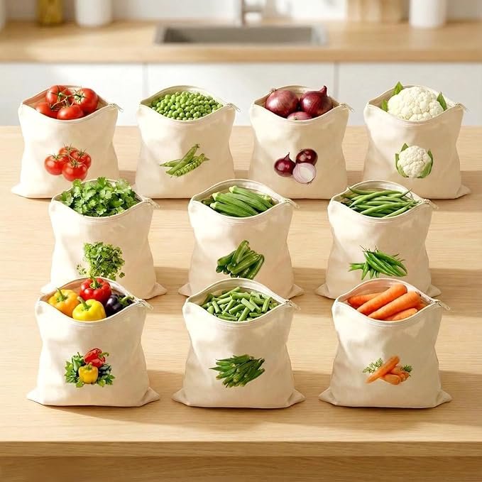 Vegetable Storage Bags 10 PCS