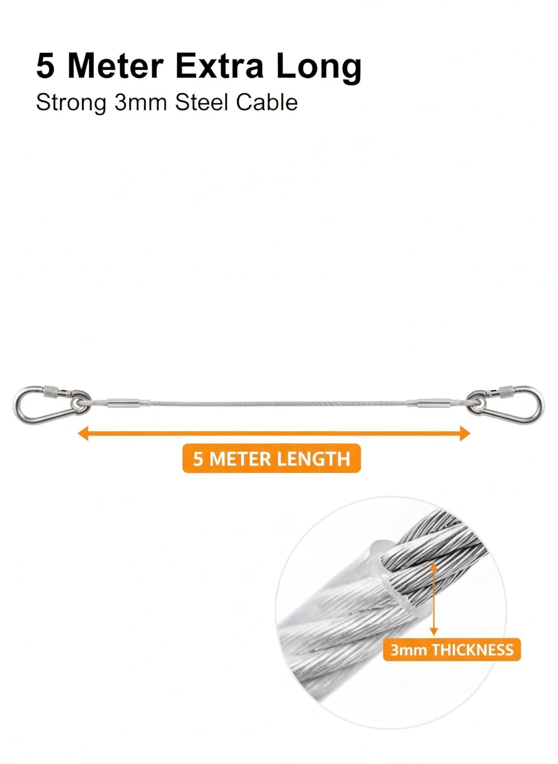 5 MT STEEL WIRE CLOTH ROPE