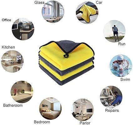 40*40 Microfiber Cloth (pack of 3)