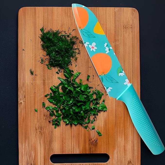 3 PCS PRINTED KNIFE BLUE