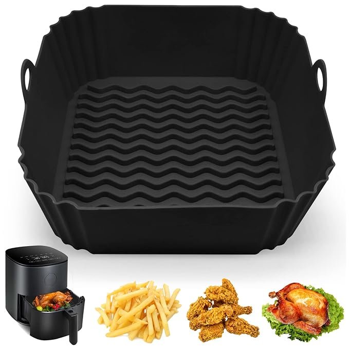 SQUARE SILICONE AIR FRY (PACK OF 2)