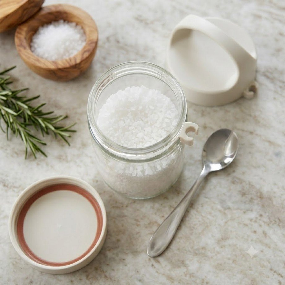 GLASS JAR WITH SPOON 350ML (pack of 2)