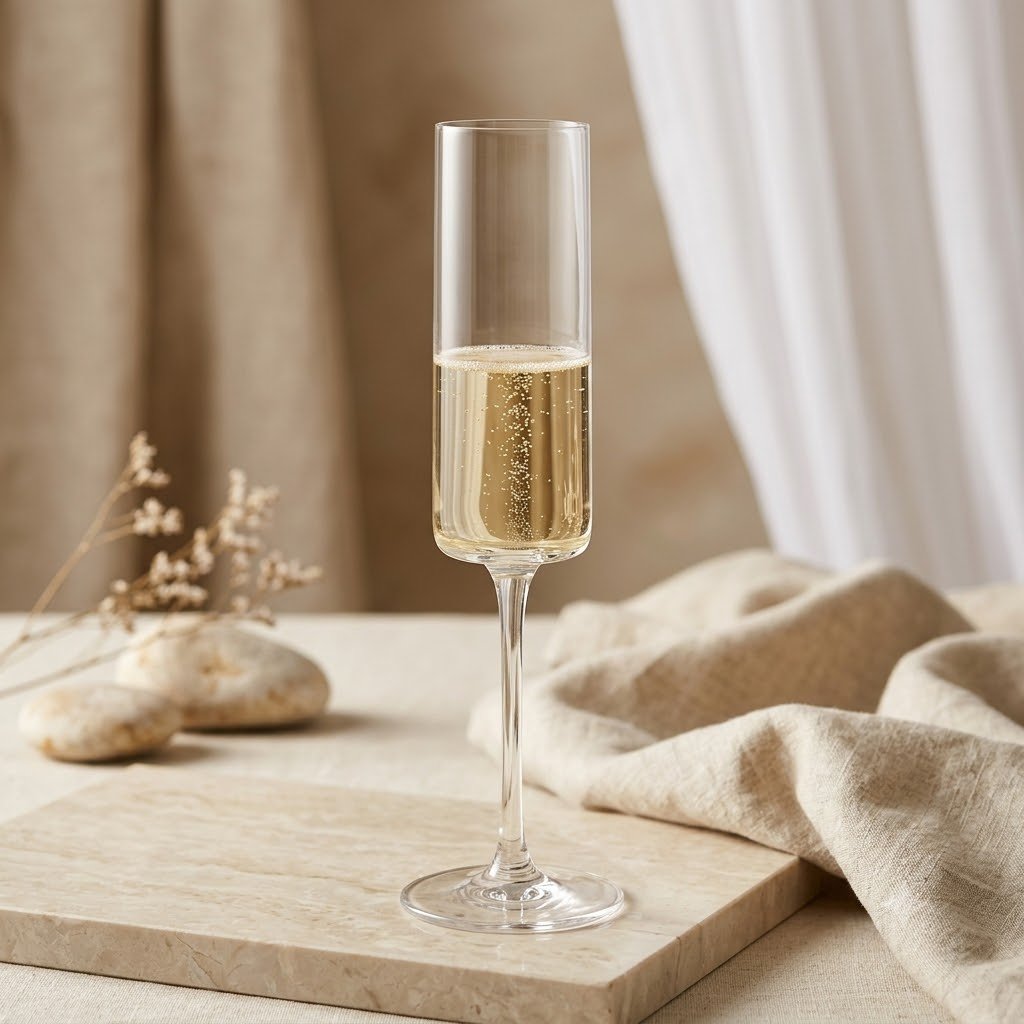 CHAMPAGNE WINE STRAIGHT 175ML 6PCS  23313 / JG7719