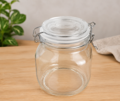 SWING CAP SQUARE JAR 1 LTR BULK 22609