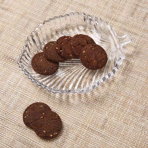 GLASS FRUIT LEAF PLATE MEDIUM 23118 | E521-48