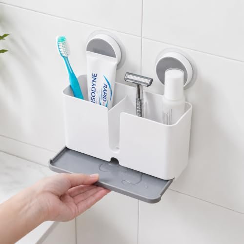 Plastic Tooth Brush Holder for Bathroom Wall Mount