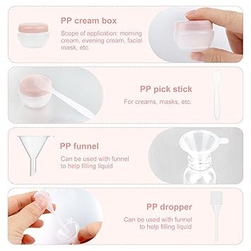 11 PCS Silicone Travel Bottle Set