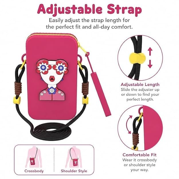 Silicone Mobile Sling Pouch