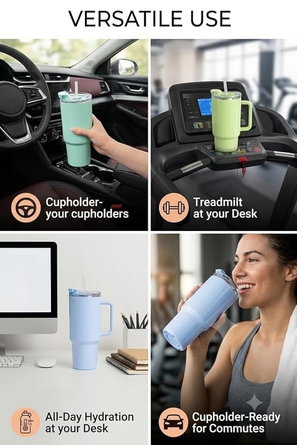 1800ML PLASTIC TUMBLER WITH HANDEL & LID