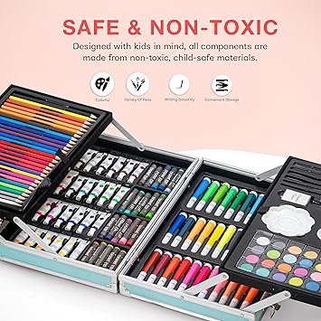 145 pcs Big Color Suitcase Kit ART SET